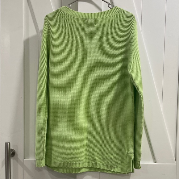 Lilly Pulitzer Lime Green Crew Neck Sweater Small As Is - Picture 6 of 7